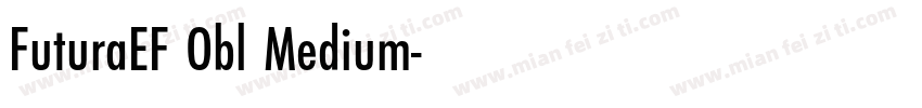 FuturaEF Obl Medium字体转换